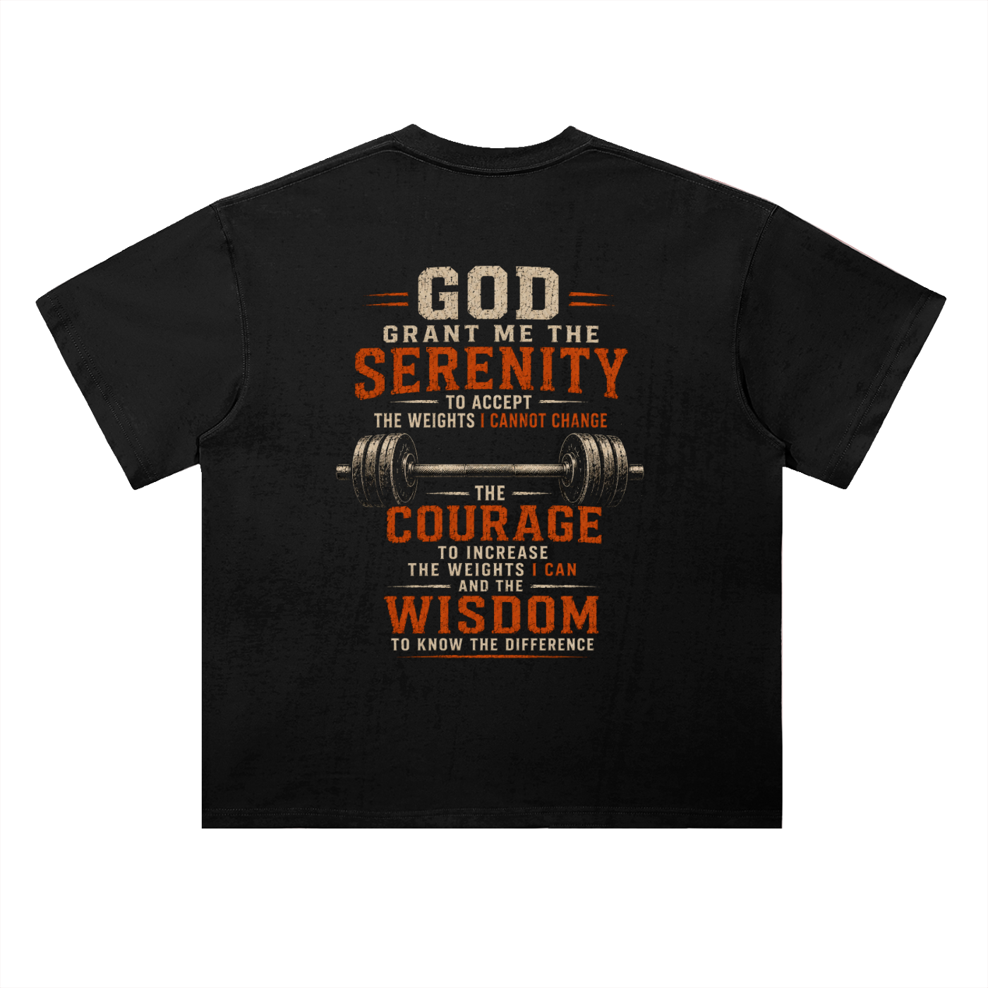 Body Builder Serenity Prayer (Lighter Material)