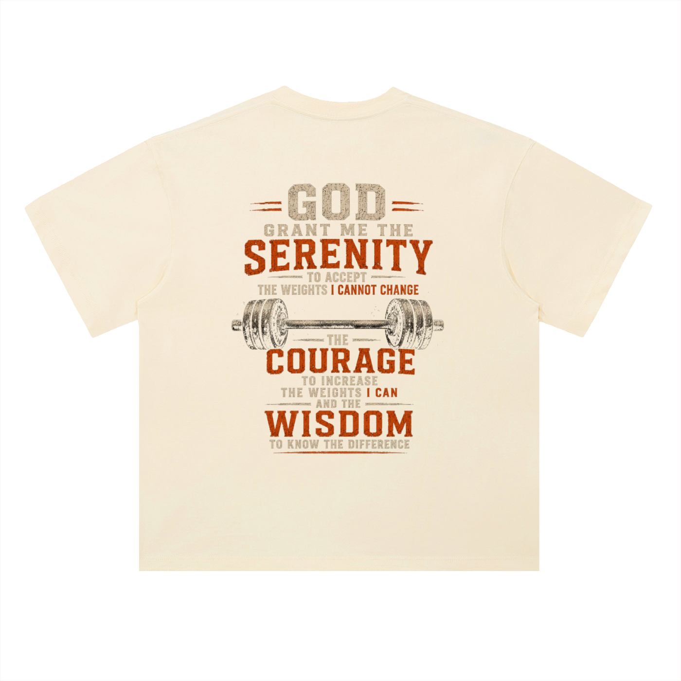 Body Builder Serenity Prayer (Lighter Material)