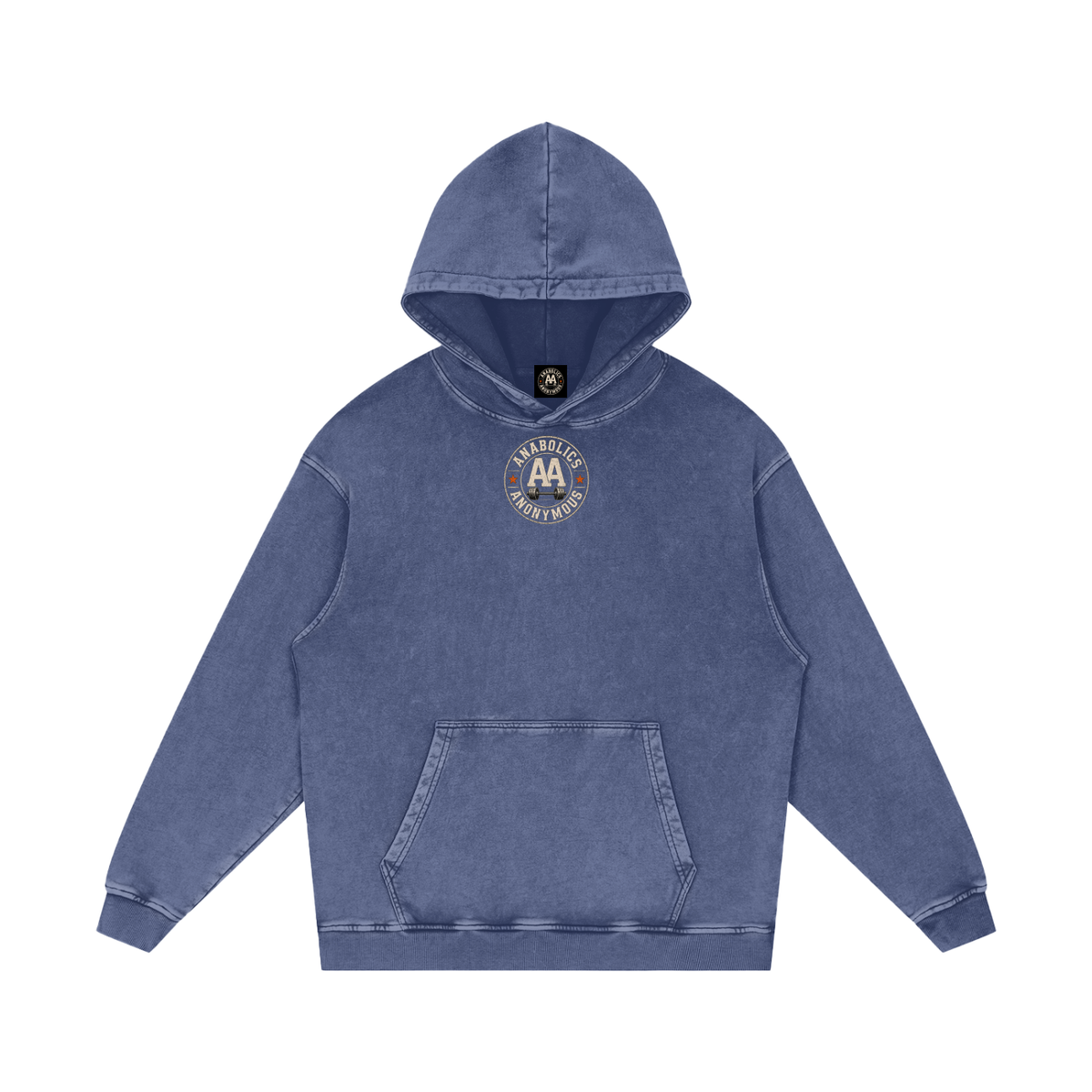 Snow Washed Loose Cotton Hoodie